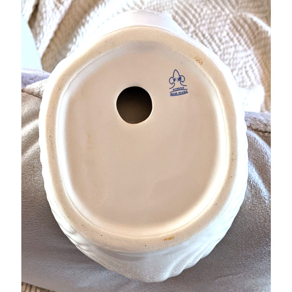 Vintage Swan Towel Holder VB Athena Rose Rhapsody Ceramic w/ Rose Motif - Picture 7 of 8